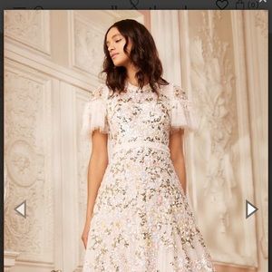 Needle and Thread Dream Garland Gloss Round Neck Gown US 6